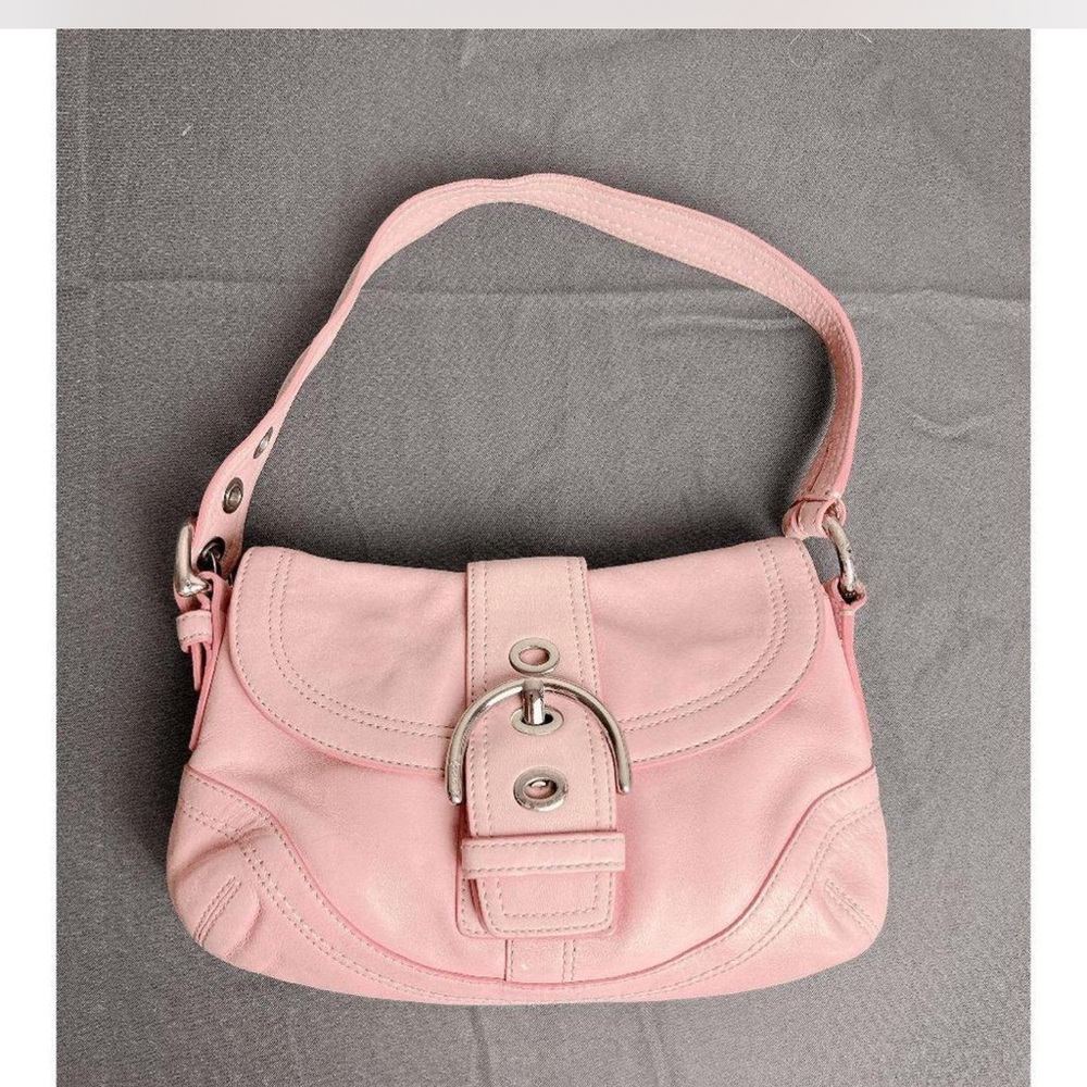 Pink coach soho bag